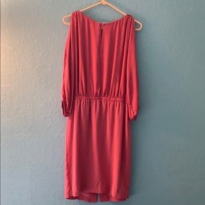 Worth Pink  Silk Dress size 4 split sleeves New